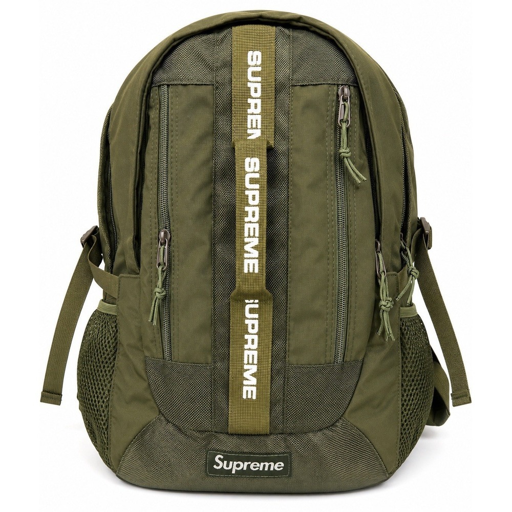 Supreme Cordura Backpack Olive Green Logo Utility Daypack NWT